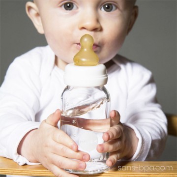 Lot de 2 biberons verre 120 ml