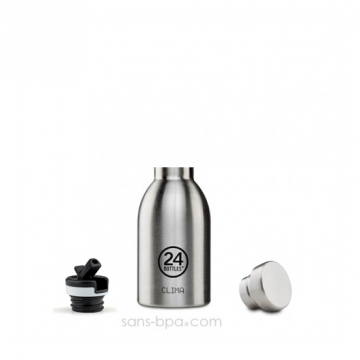 Gourde sport isotherme 330ml CLIMA - Inox