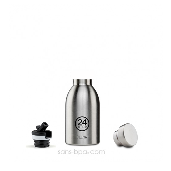 Gourde sport isotherme 330ml CLIMA - Inox