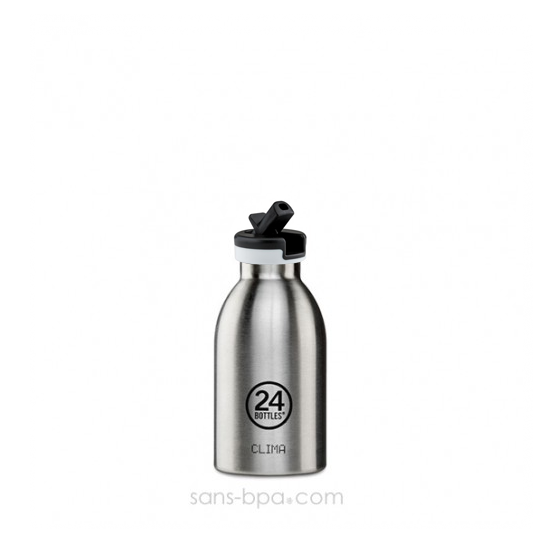 Gourde sport isotherme 330ml CLIMA - Inox