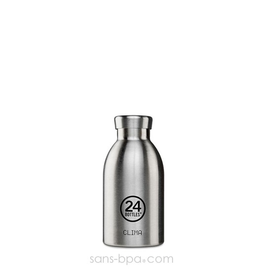 Gourde sport isotherme 330ml CLIMA - Inox