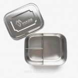 Boite 3 compartiments 100% inox LARGE TRIO