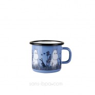 Timbale fer émaillé - Moomin Bleu