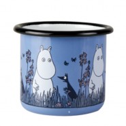 Timbale fer émaillé - Moomin Bleu