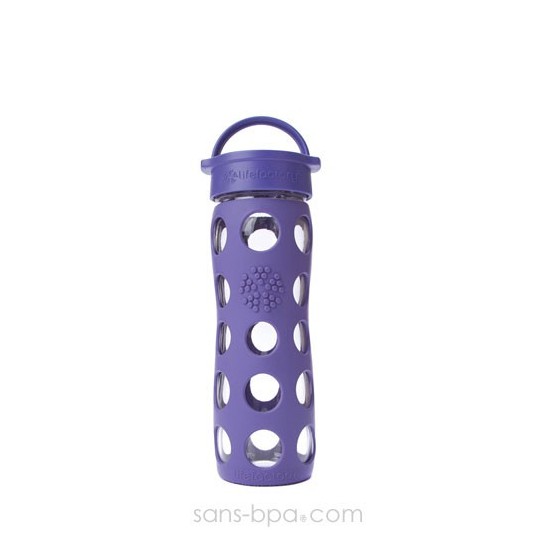 Bouteille en verre 470 ml VIOLETTE de LIFEFACTORY