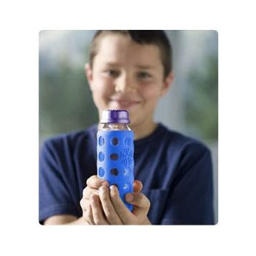 Bouteille en verre 250 ml - ORANGE - LIFEFACTORY 2