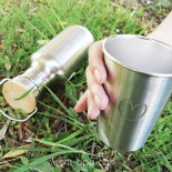 Lot 2 timbales inox 350 ml - Coeur