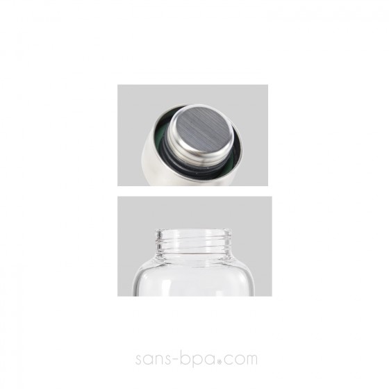Gourde verre 600 ml Slate