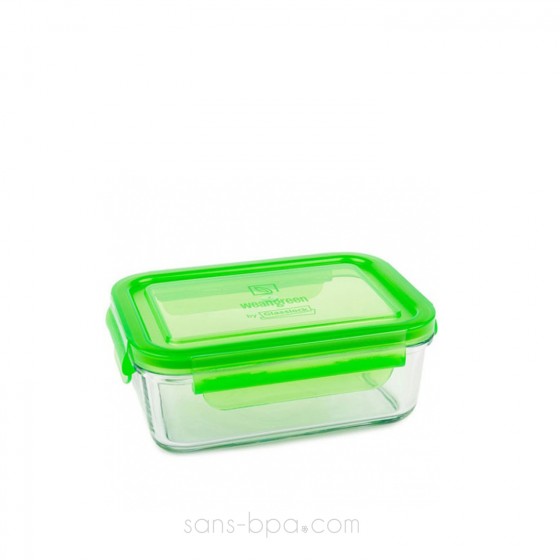 Contenant verre Lunch Tube 695 ml - Bleu