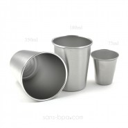 Lot 2 timbales inox 350 ml - Coeur