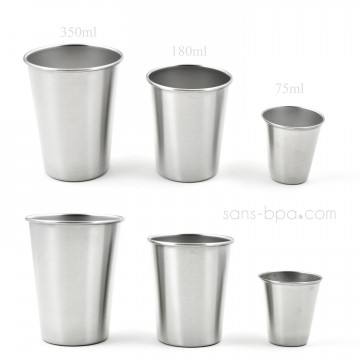 Lot 2 Mini timbales inox 75 ml 2