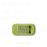 Paille nomade Smoothie - silicone LIME