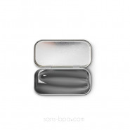 Paille nomade Smoothie - silicone CHARCOAL