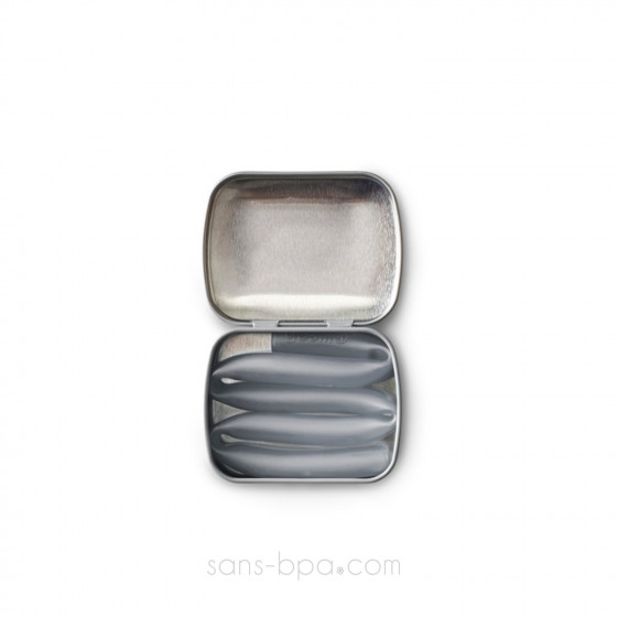 Paille nomade X-Long - silicone FROST