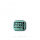 Paille nomade X-Long - silicone FROST