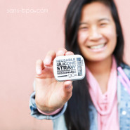 Paille nomade X-Long - silicone FROST