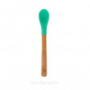 Cuillère long manche bébé Bambou & silicone