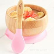 Cuillère pour bébé Bambou & silicone