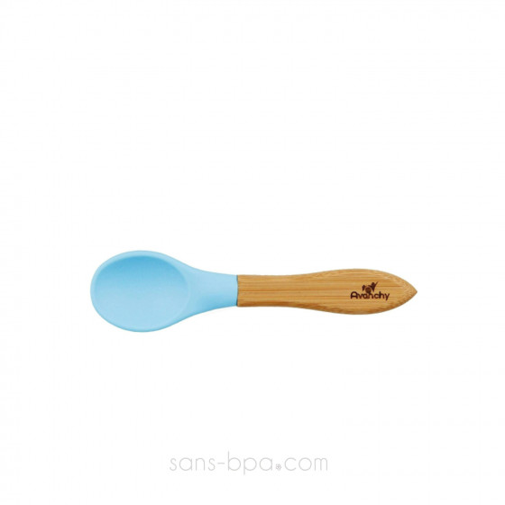 Cuillère pour bébé Bambou & silicone