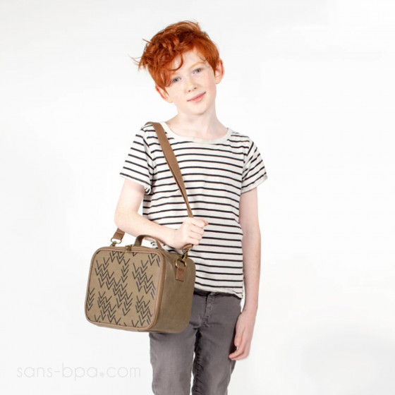 LunchBox XL isotherme OLIVE CHEVRON