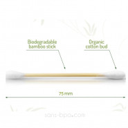 Cotons-tiges biodégradables bambou