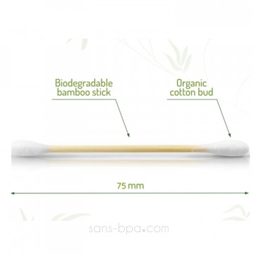 Cotons-tiges biodégradables bambou 2