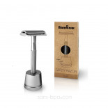 Rasoir de sécurité & son support inox