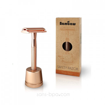 Rasoir de sécurité & son support inox