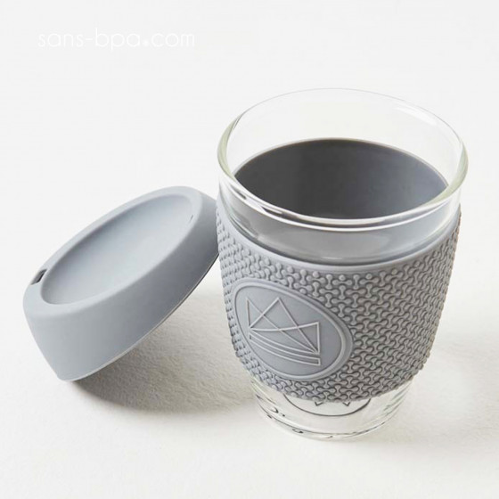 Tasse verre nomade 340ml - GREY