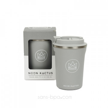 Tasse inox isolée 380 ml GREY