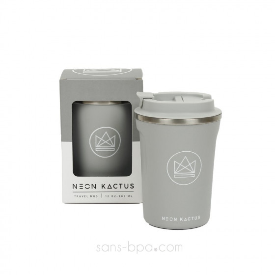 Tasse inox isolée 380 ml GREY
