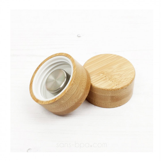 Gourde verre & silicone 550 ml  BLEU