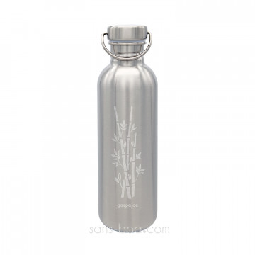 Gourde inox 1 litre SPORTY - BAMBOU