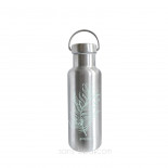 Gourde inox 500ml isotherme GROOVY - PLUME VERTE