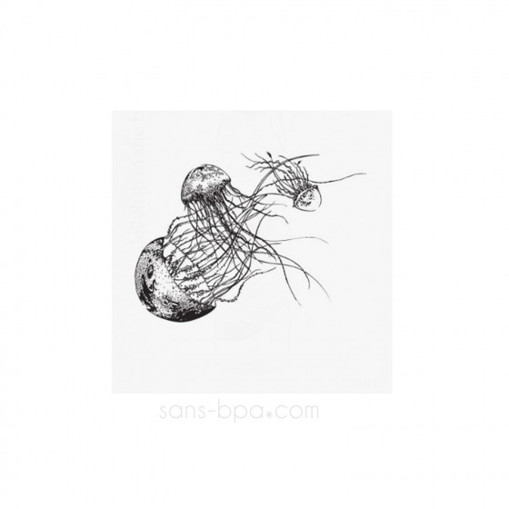 Gourde verre 600 ml JELLY FISH