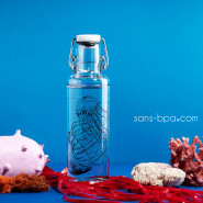 Gourde verre 600 ml JELLY FISH