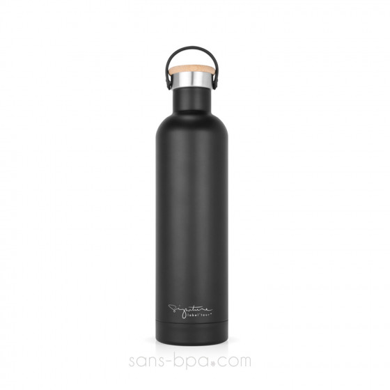 Bouteille isotherme inox 500 ml Label'Tour - SCARABEE NOIR