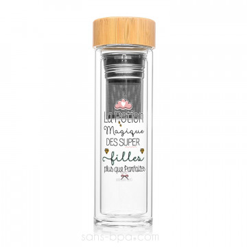 Bouteille à infusion verre isolé 400 ml - POTION MAGIQUE