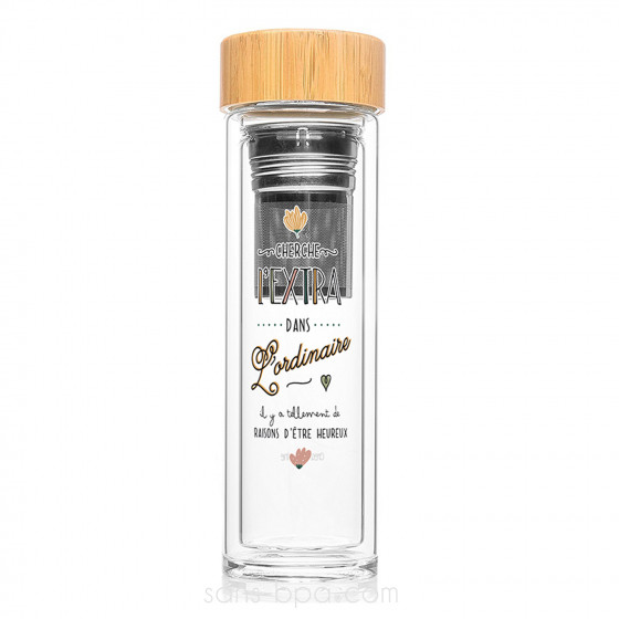 Bouteille à infusion verre isolé 400 ml - POTION MAGIQUE