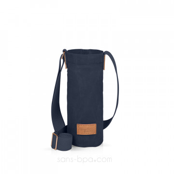 Etui à gourde rétro - MARINE