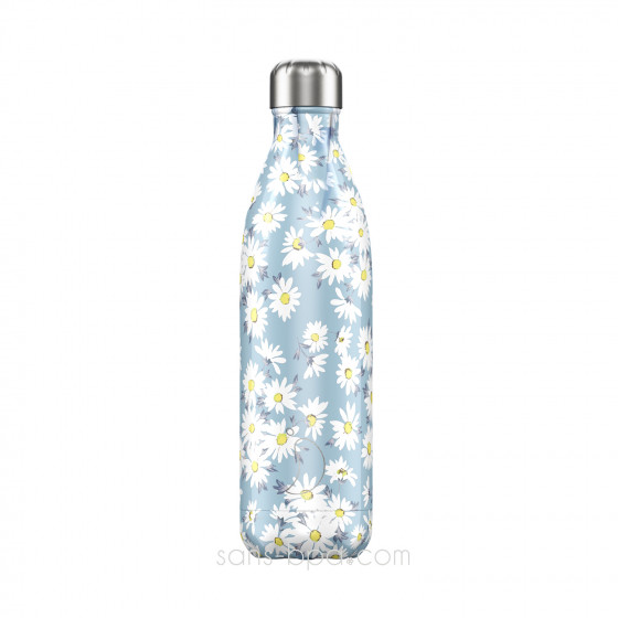 Bouteille isotherme inox 750ml - DAISY BLUE