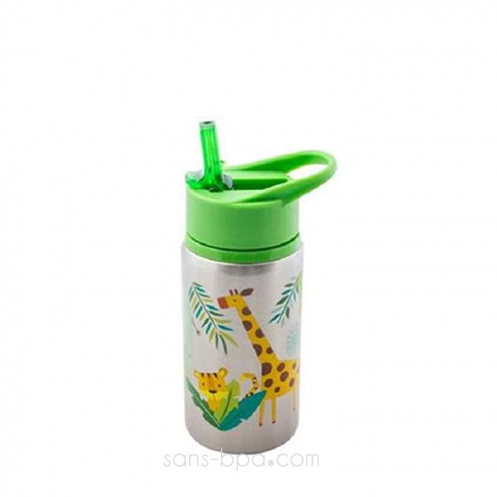 Gourde paille inox 525ml - Cygne