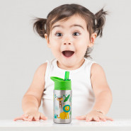 Gourde paille inox 525ml - Savane