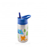 Gourde paille inox 525ml - Requin