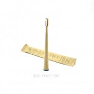 Brosse à dents bambou - CONICOLOR - Bleu canard