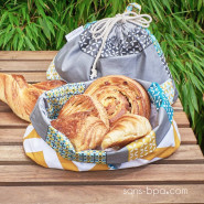 Sac à pain - Modèle corbeille - Thym