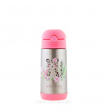 Gourde paille inox isotherme 350ml - Train