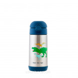 Gourde paille inox isotherme 350ml - Requin