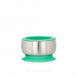 Bol inox isolé à ventouse & sa cuillère bébé
