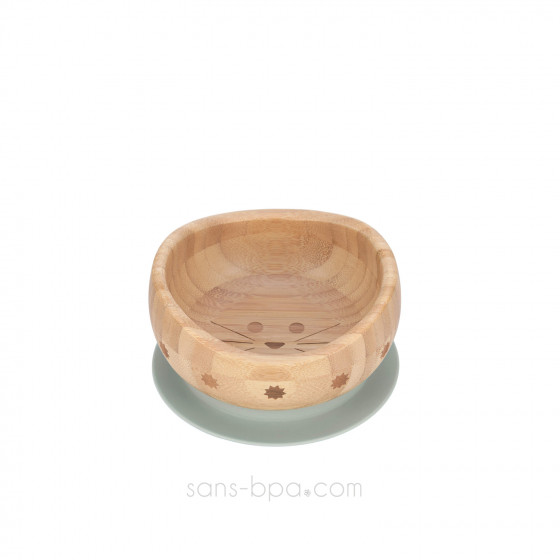 Bol bambou à ventouse Petit Chat